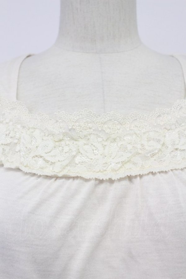 画像6: axes femme / 多種レース使いインナーワンピース M キナリ T-26-03-23-002-AX-OP-SA-ZT (6)