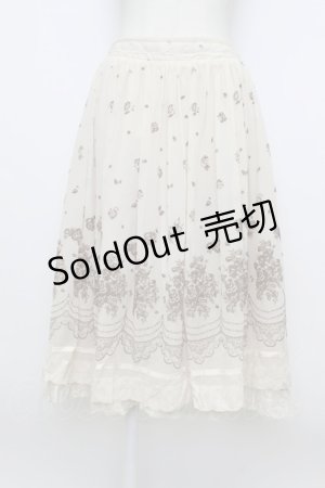 画像: axes femme / バラフロッキーチュールスカート  キナリ T-26-03-23-026-AX-SK-SZ-ZT