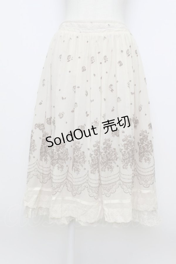 画像1: axes femme / バラフロッキーチュールスカート  キナリ T-26-03-23-026-AX-SK-SZ-ZT (1)