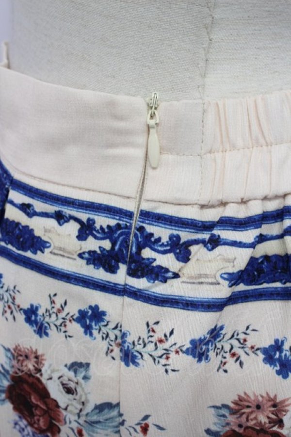 画像4: axes femme / ローズ×ラインプリントスカート  キナリ×青 T-26-03-23-027-AX-SK-SZ-ZT (4)