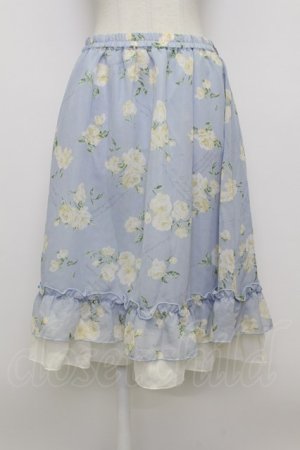 画像: axes femme / ローズスカート  サックス T-26-03-23-029-AX-SK-SZ-ZT