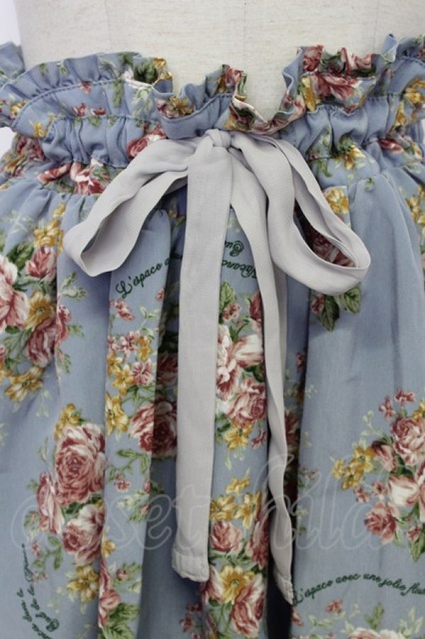 画像4: axes femme / ローズブーケスカート  サックス T-26-03-23-030-AX-SK-SZ-ZT (4)