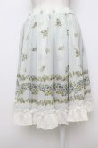 画像2: axes femme / 薔薇プリントシフォンスカート  ミント T-26-03-23-032-AX-SK-SZ-ZT (2)