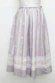 画像2: axes femme / チューリップ柄ミドルスカート  ラベンダー T-26-03-23-035-AX-SK-SZ-ZT (2)
