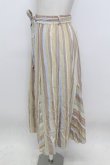 画像3: axes femme / マルチストライプスカート  ベージュ系 T-26-03-23-039-AX-SK-IG-ZT (3)
