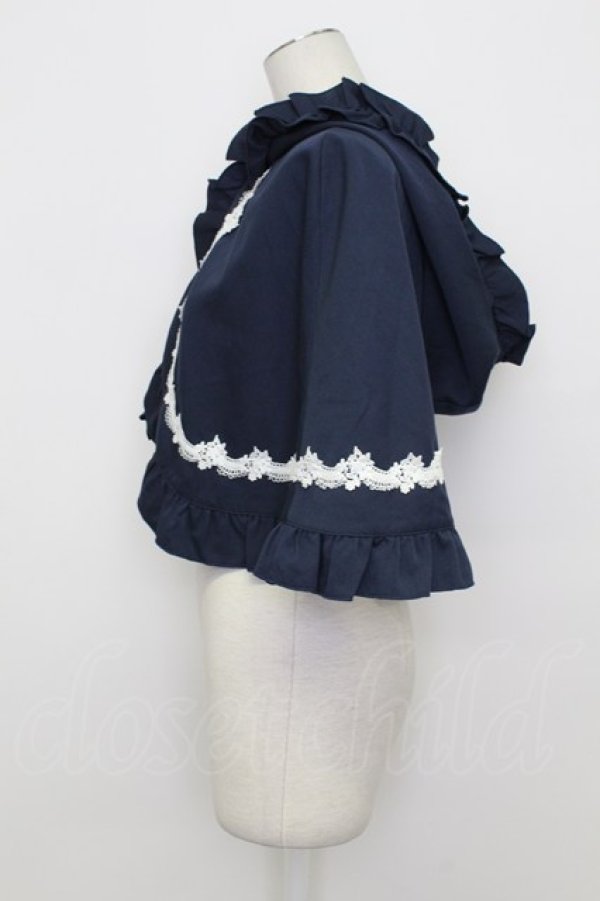 画像3: axes femme kawaii / 童話の小公女ケープ M 紺 T-26-03-23-042-AX-JA-SA-ZT (3)
