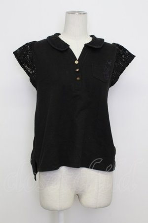 画像: axes femme / 刺繍入りポロシャツ M アイボリー T-26-03-23-043-AX-TO-SA-ZT