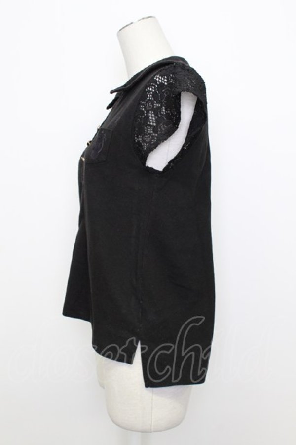 画像3: axes femme / 刺繍入りポロシャツ M アイボリー T-26-03-23-043-AX-TO-SA-ZT (3)