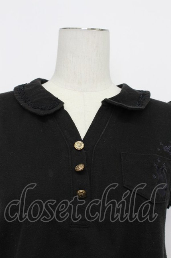 画像4: axes femme / 刺繍入りポロシャツ M アイボリー T-26-03-23-043-AX-TO-SA-ZT (4)