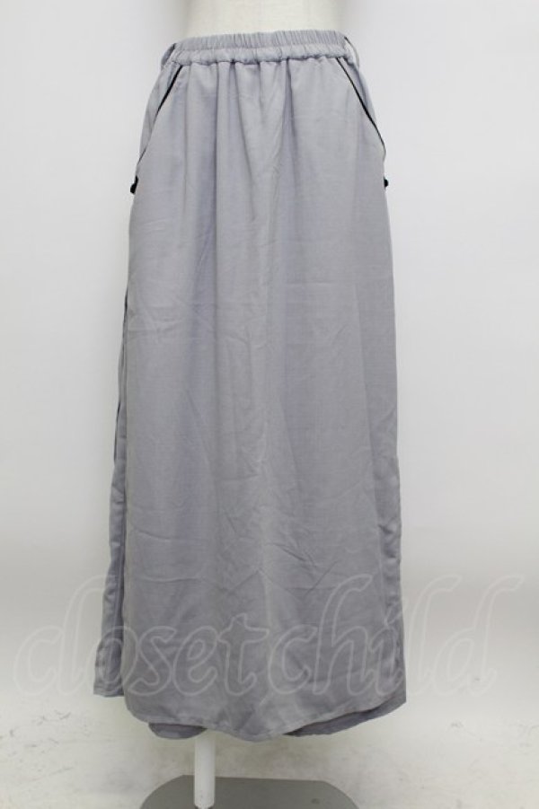 画像1: axes femme POETIQUE / ラップデザインチャイナパンツ M グレー T-26-03-23-044-AX-PA-SA-ZT (1)