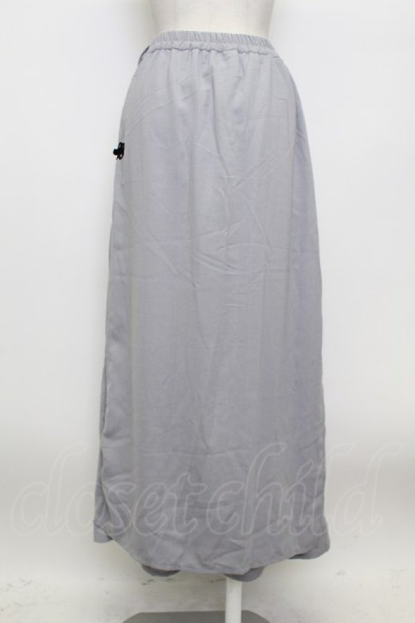 画像2: axes femme POETIQUE / ラップデザインチャイナパンツ M グレー T-26-03-23-044-AX-PA-SA-ZT (2)