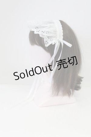 画像: Angelic Pretty / Romantic Laceヘッドドレス  ホワイト T-26-03-23-045-AP-AC-SA-ZT