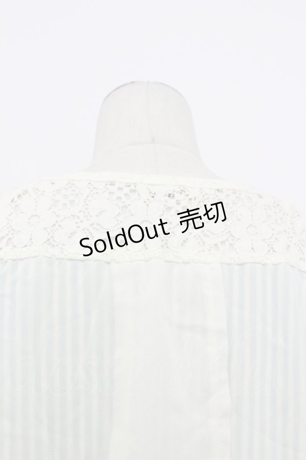 画像3: axes femme / シフォレイヤードボーダーノースリーブ  サックス×オフ T-26-03-23-006-AX-TO-IG-ZT (3)