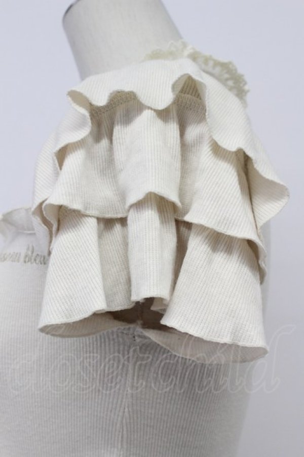 画像4: axes femme POETIQUE / 刺繍入りリブカットプルオーバー M キナリ T-26-03-23-001-AX-TO-SA-ZT (4)