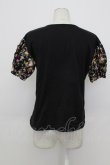 画像2: PINK HOUSE / 花柄pt切替Tシャツ  ブラック T-26-03-23-009-LO-TS-SA-ZT (2)