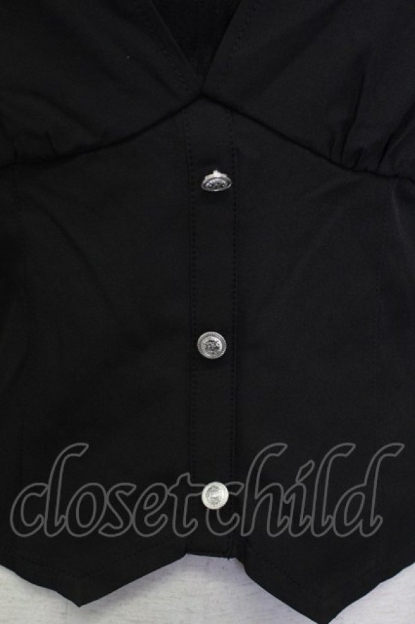 画像5: axes femme POETIQUE / レイヤードデザインシャツ M ブラック T-26-03-23-012-AX-TO-SA-ZT (5)