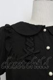 画像4: majoretty / サイド編み下げリボン半袖ブラウス  黒 T-26-03-23-013-GO-BL-SA-ZT (4)