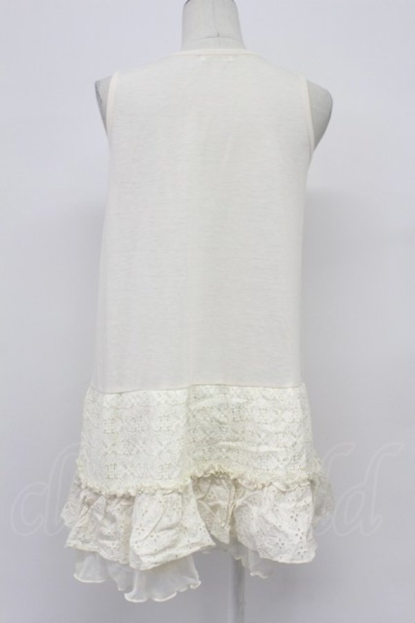 画像2: axes femme / 多種レース使いインナーワンピース M キナリ T-26-03-23-002-AX-OP-SA-ZT (2)