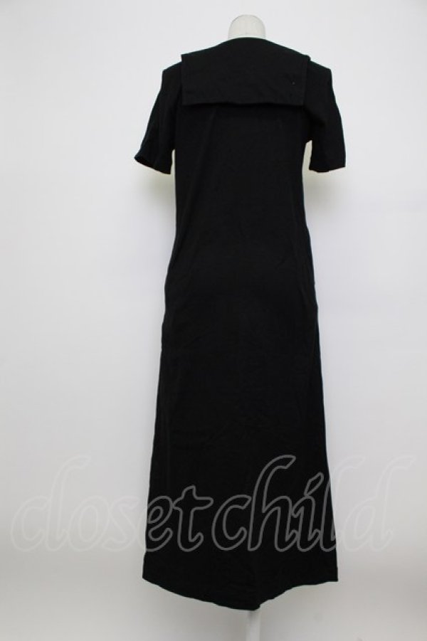 画像2: PINK HOUSE / セーラーカットソーワンピース  ブラック T-26-03-23-019-LO-TO-SA-ZT (2)