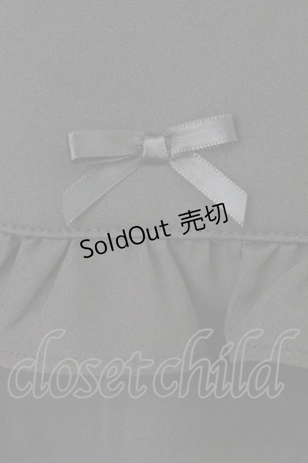 画像3: axes femme POETIQUE / プチリボンビッグ襟ブラウス M ブラック T-26-03-24-025-AX-BL-SA-ZT (3)