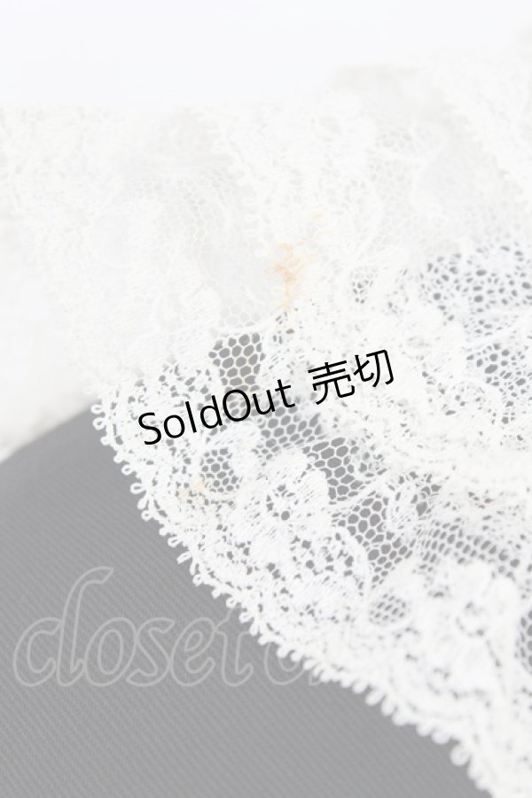 画像4: INGEBORG / レース襟&リボン半袖ブラウス&プリーツスカートセットアップ  ブラック T-26-03-24-026-LO-BL-SA-ZT (4)