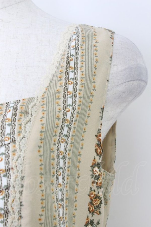 画像4: axes femme / ローズストライプジャンスカ M ベージュ T-26-03-24-028-AX-OP-SA-ZT (4)