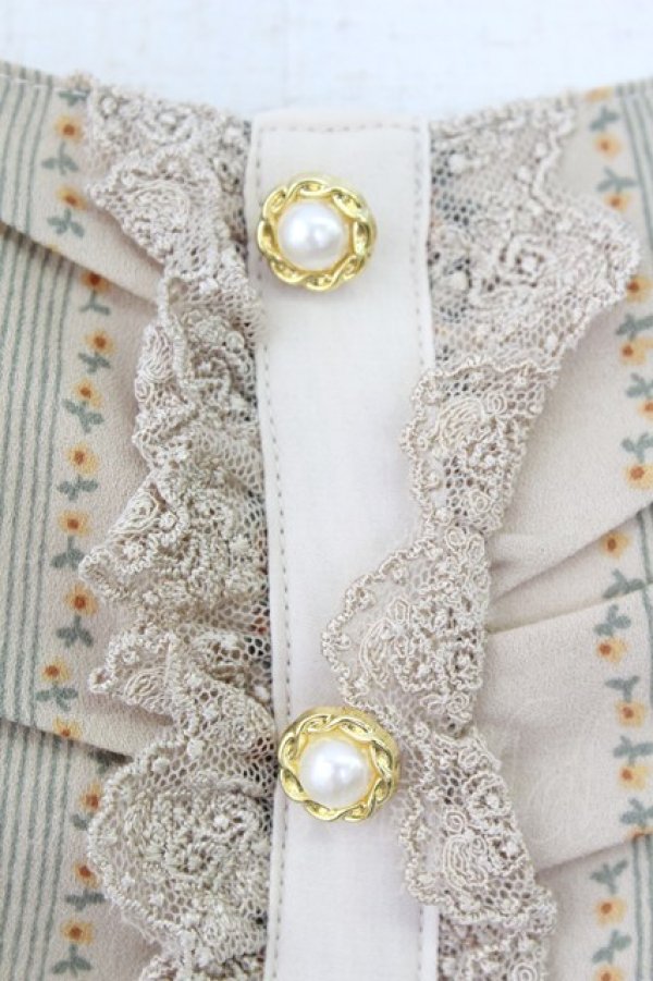 画像5: axes femme / ローズストライプジャンスカ M ベージュ T-26-03-24-028-AX-OP-SA-ZT (5)