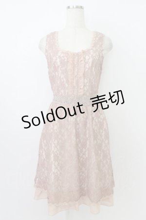 画像: axes femme / 総レースワンピース M ピンク T-26-03-24-030-AX-OP-SA-ZT