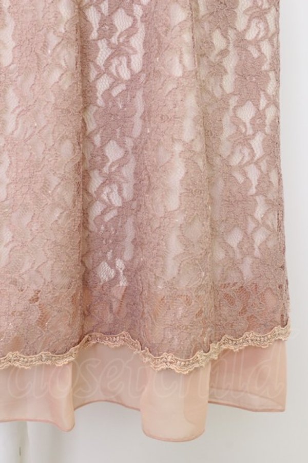 画像4: axes femme / 総レースワンピース M ピンク T-26-03-24-030-AX-OP-SA-ZT (4)