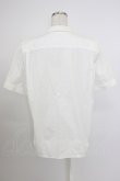 画像2: INGEBORG / 梯子レース半袖開襟ブラウス  ホワイト T-26-03-24-004-LO-BL-SA-ZT (2)