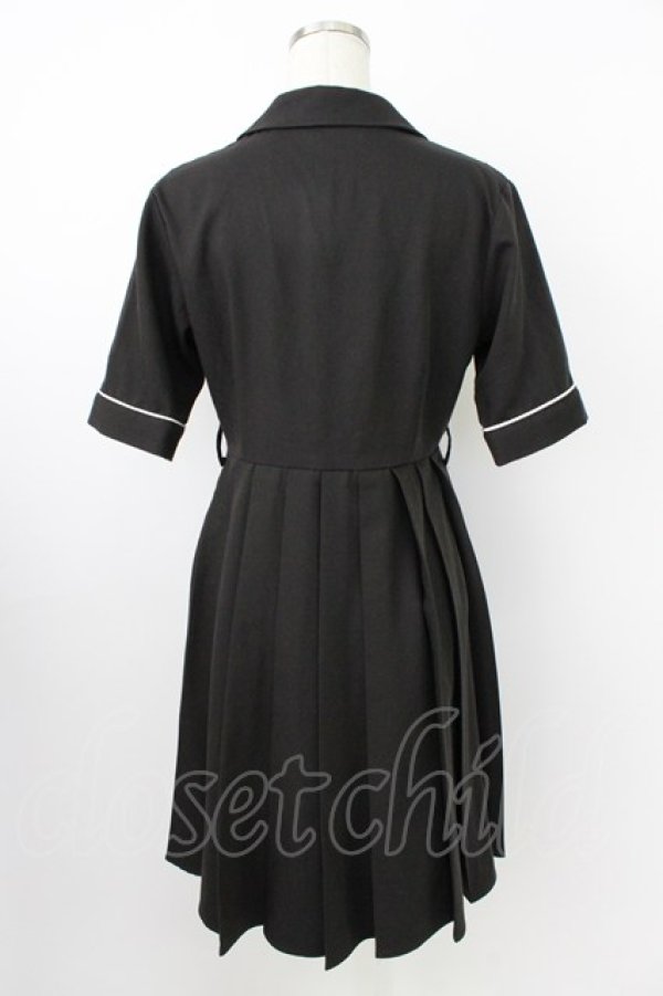 画像2: EATME / バイカラープリーツワンピース S 黒 T-26-03-24-034-LO-OP-SA-ZT (2)