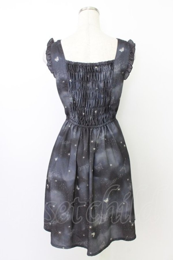 画像2: axes femme / ロマンティック星空ワンピース M ネイビー T-26-03-24-035-AX-OP-SA-ZT (2)