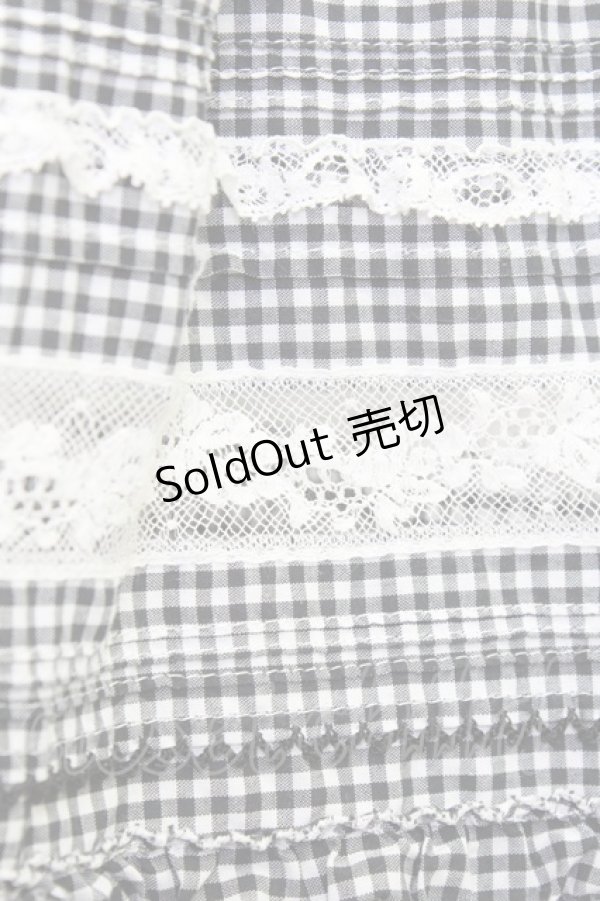 画像3: PINK HOUSE / ギンガム前開きサンドレス  ブラック T-26-03-24-036-LO-OP-SA-ZT (3)