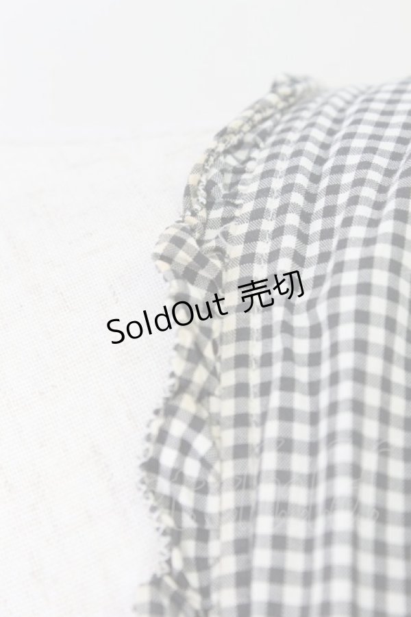 画像5: PINK HOUSE / ギンガム前開きサンドレス  ブラック T-26-03-24-036-LO-OP-SA-ZT (5)