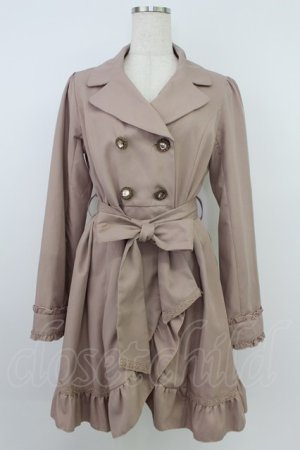 画像: axes femme / ジレ付きトレンチコート M ピンク T-26-03-24-038-AX-CO-SA-ZT