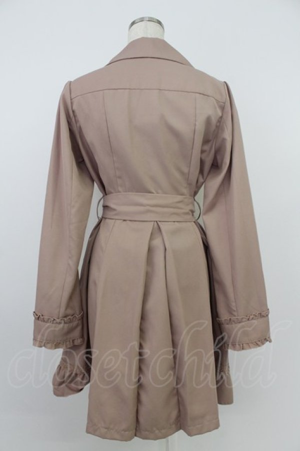 画像2: axes femme / ジレ付きトレンチコート M ピンク T-26-03-24-038-AX-CO-SA-ZT (2)