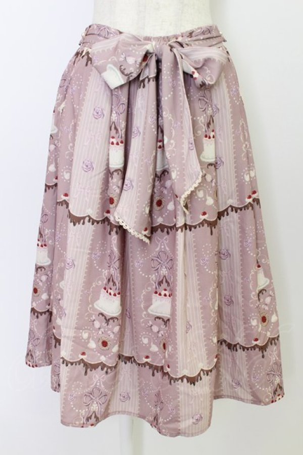 画像1: axes femme kawaii / お菓子柄スカート M ピンク T-26-03-24-042-AX-SK-SA-ZT (1)