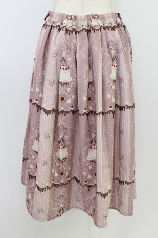 画像2: axes femme kawaii / お菓子柄スカート M ピンク T-26-03-24-042-AX-SK-SA-ZT (2)