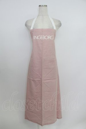 画像: INGEBORG / ギンガムエプロン  ピンク T-26-03-24-045-LO-ZA-SA-ZT