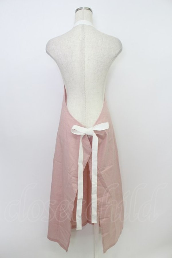 画像2: INGEBORG / ギンガムエプロン  ピンク T-26-03-24-045-LO-ZA-SA-ZT (2)