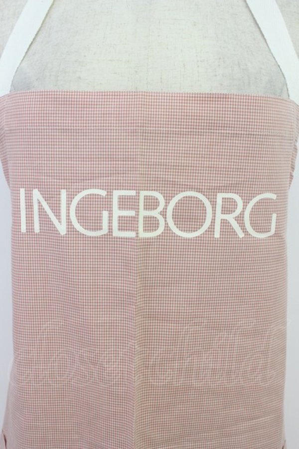 画像3: INGEBORG / ギンガムエプロン  ピンク T-26-03-24-045-LO-ZA-SA-ZT (3)