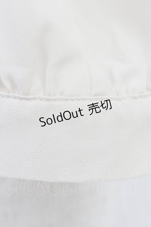 画像5: axes femme POETIQUE / ねこ刺繍セーラー襟ブラウス  キナリ T-26-03-24-008-AX-BL-SA-ZT (5)