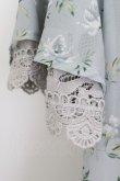 画像3: axes femme / レース切り替え花柄チュニック  グレー T-26-03-24-017-AX-TO-SA-ZT (3)