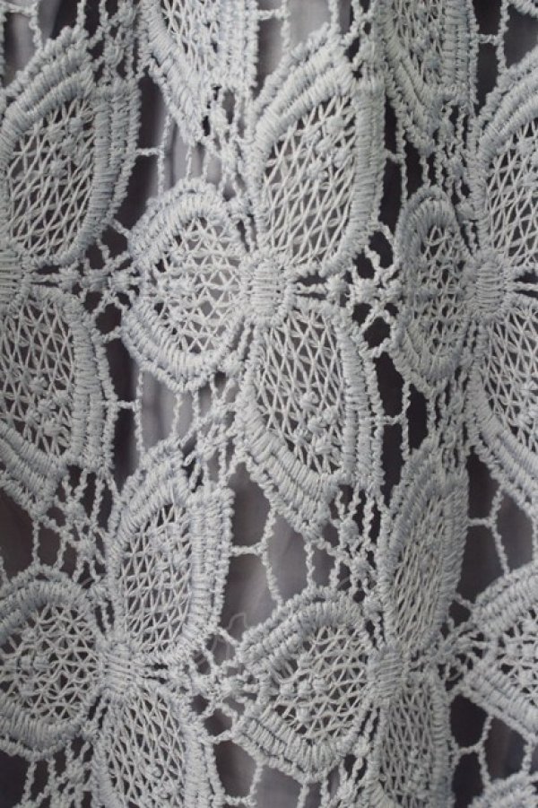 画像3: axes femme / 後ろレース切り替え半袖チュニック  ブルー T-26-03-24-022-AX-TO-SA-ZT (3)