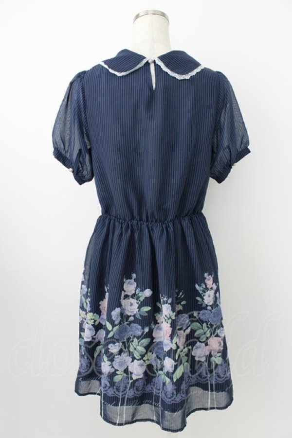 画像2: axes femme POETIQUE / 油絵風パネル花柄ワンピース M コン T-26-03-25-028-AX-OP-SA-ZT (2)