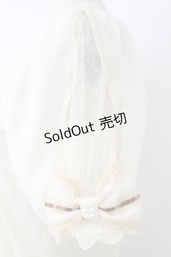 画像3: axes femme / 袖口リボンインナープルオーバー M キナリ T-26-03-25-003-AX-TO-SA-ZT (3)