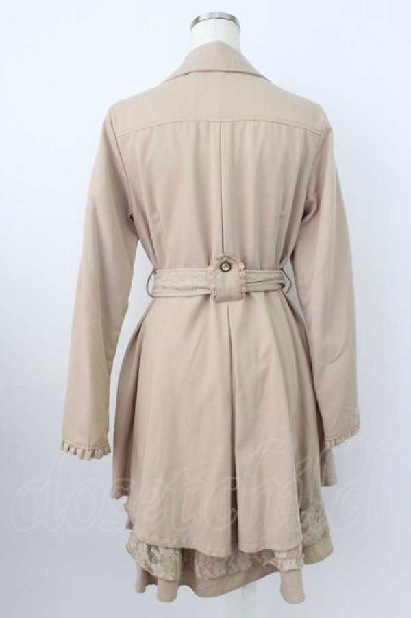 画像2: axes femme / スリットトレンチコート M ベージュ T-26-03-25-029-AX-CO-SA-ZT (2)