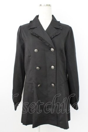 画像: axes femme POETIQUE / プリーツデザインハーフジャケット M クロ T-26-03-25-030-AX-JA-SA-ZT