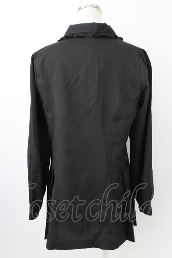 画像2: axes femme POETIQUE / プリーツデザインハーフジャケット M クロ T-26-03-25-030-AX-JA-SA-ZT (2)