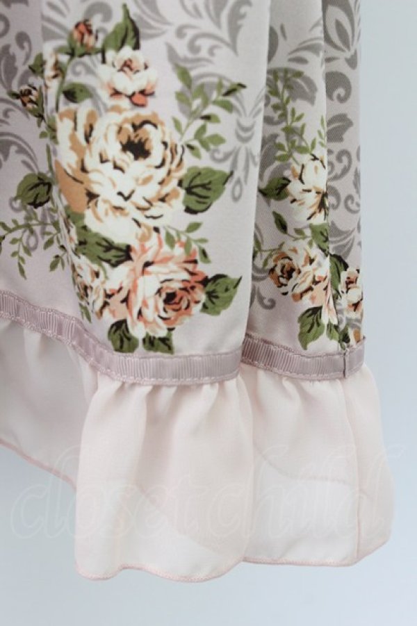 画像5: axes femme / パネル花柄チュニックワンピース M ピンク T-26-03-25-031-AX-OP-SA-ZT (5)